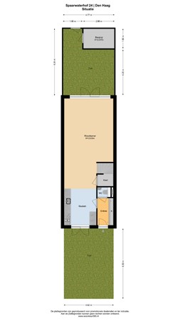 Floorplan - Spaarwaterhof 24, 2593 RS The Hague