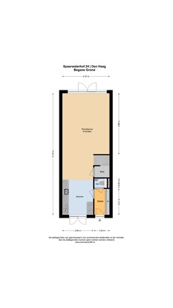 Floorplan - Spaarwaterhof 24, 2593 RS The Hague