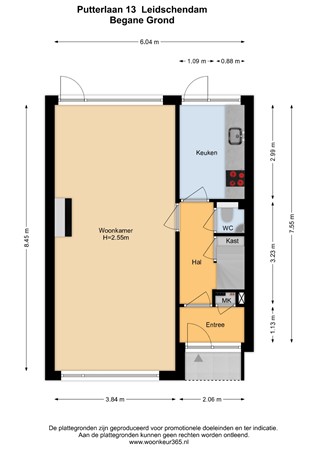 Floorplan - Putterlaan 13, 2261 EM Leidschendam