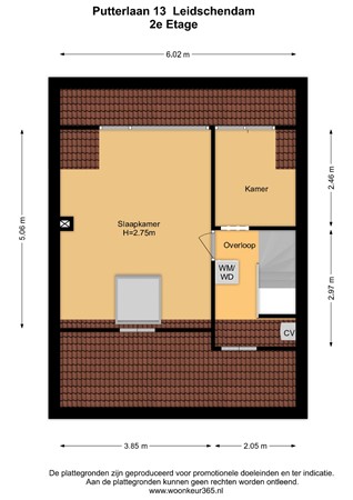 Floorplan - Putterlaan 13, 2261 EM Leidschendam