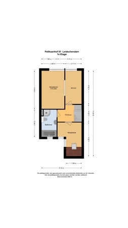 Floorplan - Pelikaanhof 61, 2264 JH Leidschendam