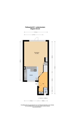 Floorplan - Pelikaanhof 61, 2264 JH Leidschendam