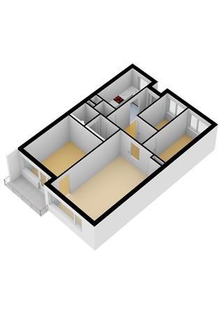 Floorplan - Burgemeester Caan van Necklaan 560, 2262 HH Leidschendam