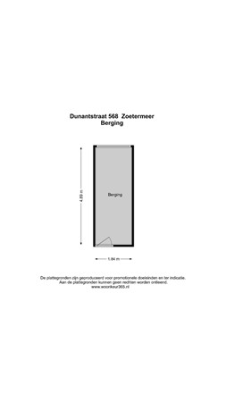 Floorplan - Dunantstraat 568, 2713 XD Zoetermeer
