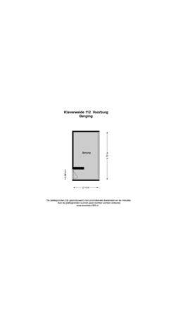 Floorplan - Klaverweide 112, 2272 BW Voorburg