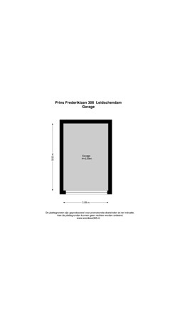 Floorplan - Prins Frederiklaan 308, 2263 HR Leidschendam