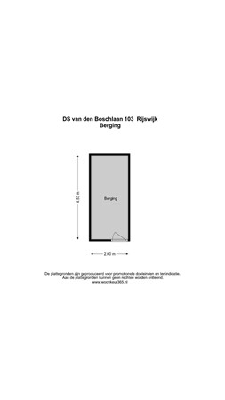 Floorplan - Ds van den Boschlaan 103, 2286 PD Rijswijk