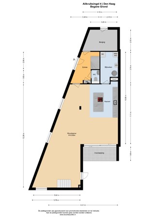 Floorplan - Alikruiksingel 4, 2492 SC Den Haag