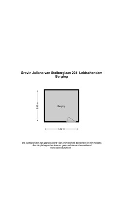 Floorplan - Gravin Juliana van Stolberglaan 204, 2263 VL Leidschendam