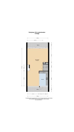 Floorplan - Patrijslaan 135, 2261 EC Leidschendam