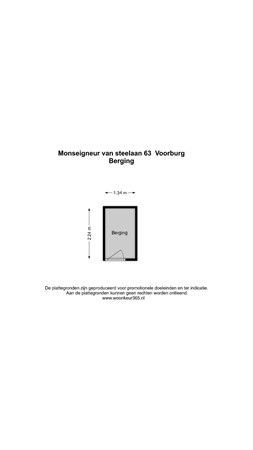 Floorplan - Monseigneur van Steelaan 63, 2273 EH Voorburg