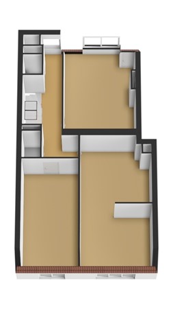Floorplan - Willem van Outhoornstraat 42, 2593 ZX Den Haag
