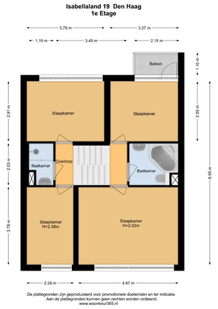 Floorplan - Isabellaland 19, 2591 RX The Hague