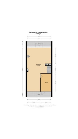 Floorplan - Patrijslaan 95, 2261 EB Leidschendam