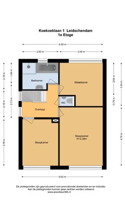 Floorplan - Koekoeklaan 1, 2261 EX Leidschendam
