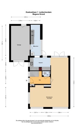 Floorplan - Koekoeklaan 1, 2261 EX Leidschendam