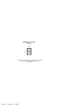 Floorplan - Dignaland 12, 2591 CC The Hague
