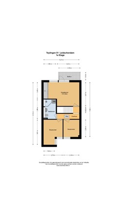 Floorplan - Teylingen 51, 2261 XR Leidschendam