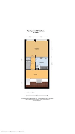 Floorplan - Appelgaarde 279, 2272 TH Voorburg