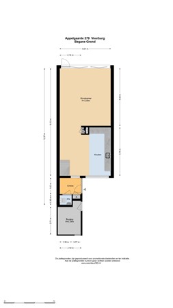 Floorplan - Appelgaarde 279, 2272 TH Voorburg