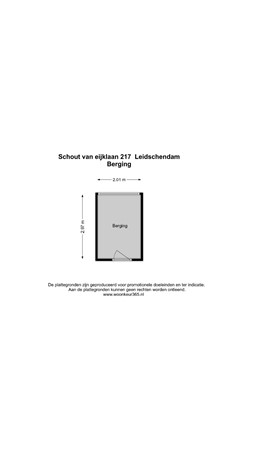 Floorplan - Schout van Eijklaan 217, 2262 XR Leidschendam