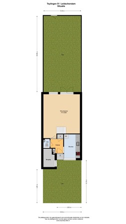 Floorplan - Teylingen 51, 2261 XR Leidschendam