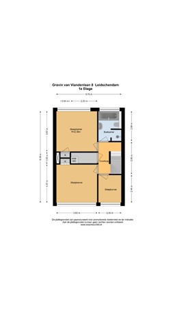 Floorplan - Gravin van Viandenlaan 8, 2263 TJ Leidschendam