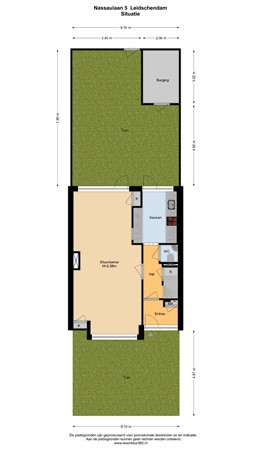 Floorplan - Nassaulaan 5, 2264 CP Leidschendam
