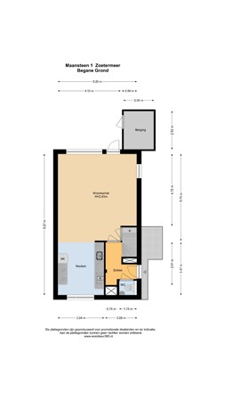 Floorplan - Maansteen 1, 2719 SP Zoetermeer