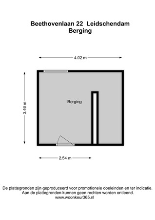 Floorplan - Beethovenlaan 22, 2264 VG Leidschendam