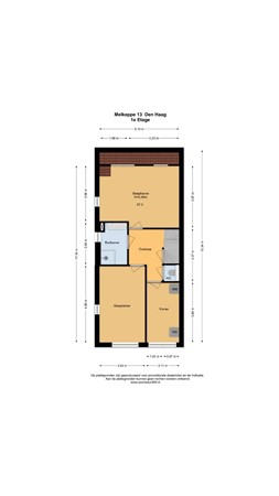 Floorplan - Melkeppe 13, 2498 CS Den Haag