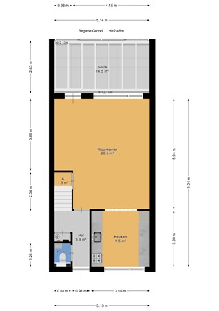 Floorplan - Duinmeierij 45, 2264 LH Leidschendam