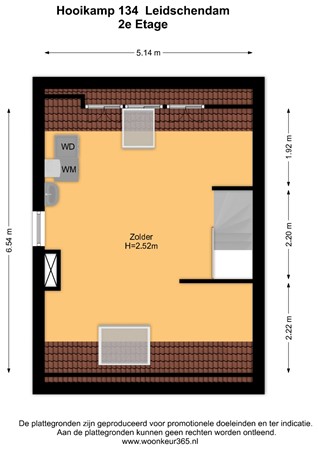 Floorplan - Hooikamp 134, 2264 JW Leidschendam