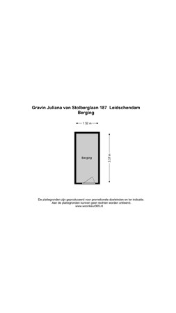 Floorplan - Gravin Juliana van Stolberglaan 187, 2263 AM Leidschendam