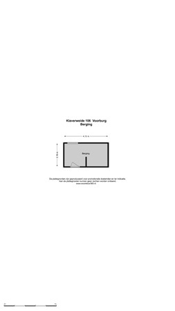Floorplan - Klaverweide 106, 2272 BW Voorburg