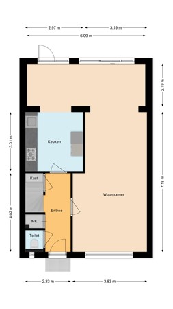 Emmastraat 80, 6687 BT Angeren - Begane grond.