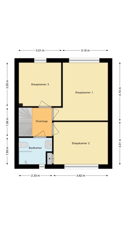 Emmastraat 80, 6687 BT Angeren - Eerste verdieping