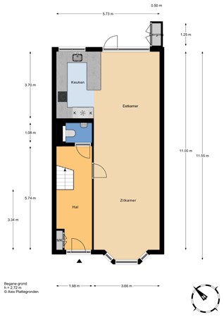 Van Zuylen van Nijeveltstraat 30, 2242 AP Wassenaar - Van Zuylen van Nijeveltstraat 30 - Begane grond.jpg