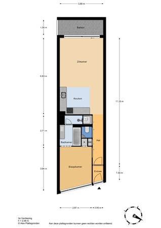 Drogersdijk 88, 2584 SZ Den Haag - Drogersdijk 88 - 2e verdieping.jpg