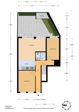 Burgemeester van der Werffstraat 121, 2581 SH Den Haag - Burgemeester van der Werffstraat 121 - Begane grond.jpg