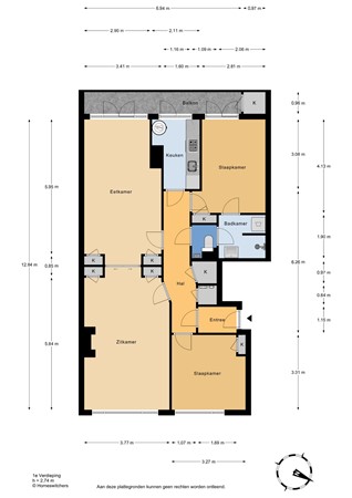 Cornelis van der Lijnstraat 1D, 2593 NC Den Haag - Cornelis van der Lijnstraat 1D - 1e verdieping.jpg