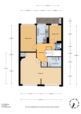 Usselincxstraat 109, 2593 VJ Den Haag - Usselincxstraat 109 - 2e verdieping.jpg