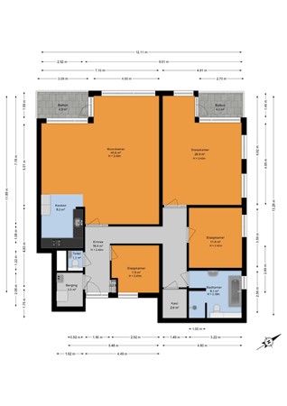 Prinsegracht 77P, 2512 EX Den Haag - Appartement - 2D.jpg