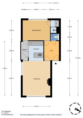 Keltenlaan 3, 2273 HX Voorburg - Keltenlaan 3 - 2e verdieping.jpg