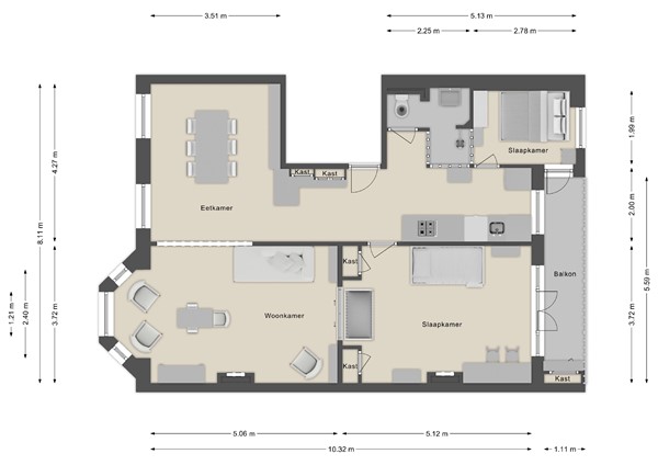 Admiraal de Ruijterweg 52-1, 1056 GL Amsterdam - Admiraal de Ruijterweg 52-1 - Amsterdam - Eerste verdieping - 2D.jpeg