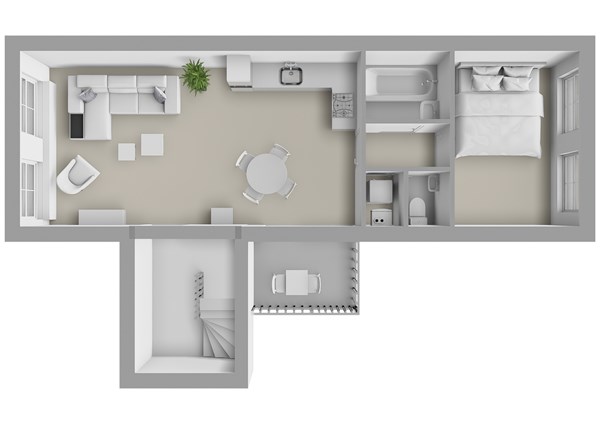 Herenstraat 4C, 1015 CA Amsterdam - Herenstraat 4-C - Amsterdam - Tweede verdieping- 3D.jpg