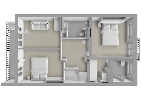 Korte van Eeghenstraat 2C, 1071 ER Amsterdam - Korte Van Eeghenstraat 2-C en D - Amsterdam - 2e_verdieping - 3D  _1.jpg