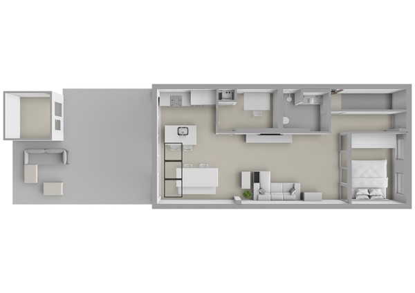 Van Hogendorpstraat 154H, 1051 BX Amsterdam - Van Hogendorpstraat 154-H - Amsterdam - Perceeltekening - 3D  _2.jpg