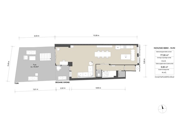 Nassaukade 146H, 1052 EH Amsterdam - Nassaukade 146-H - Amsterdam - Perceeltekening.jpg