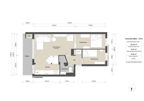 Djambistraat 11-1, 1094 AW Amsterdam - Djambistraat 11-1 - Amsterdam - 1e_verdieping.jpg